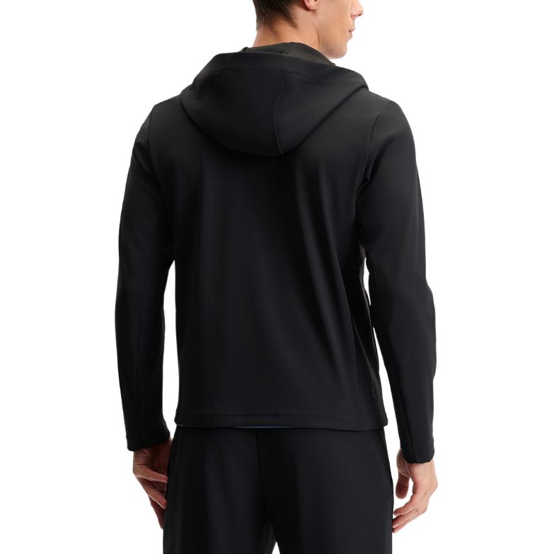 Fila Fitness Athletics Casual Fashion Simple Versatile UV Resistant Hooded Jacket Men Jacket Deep-Black A11M521503F-BK