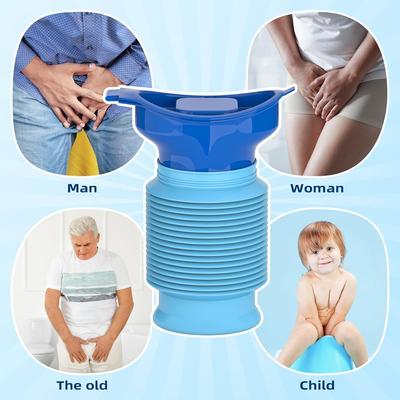 Portable Travel Urinal - Collapsible Reusable, Ideal For Camping & Long Trips