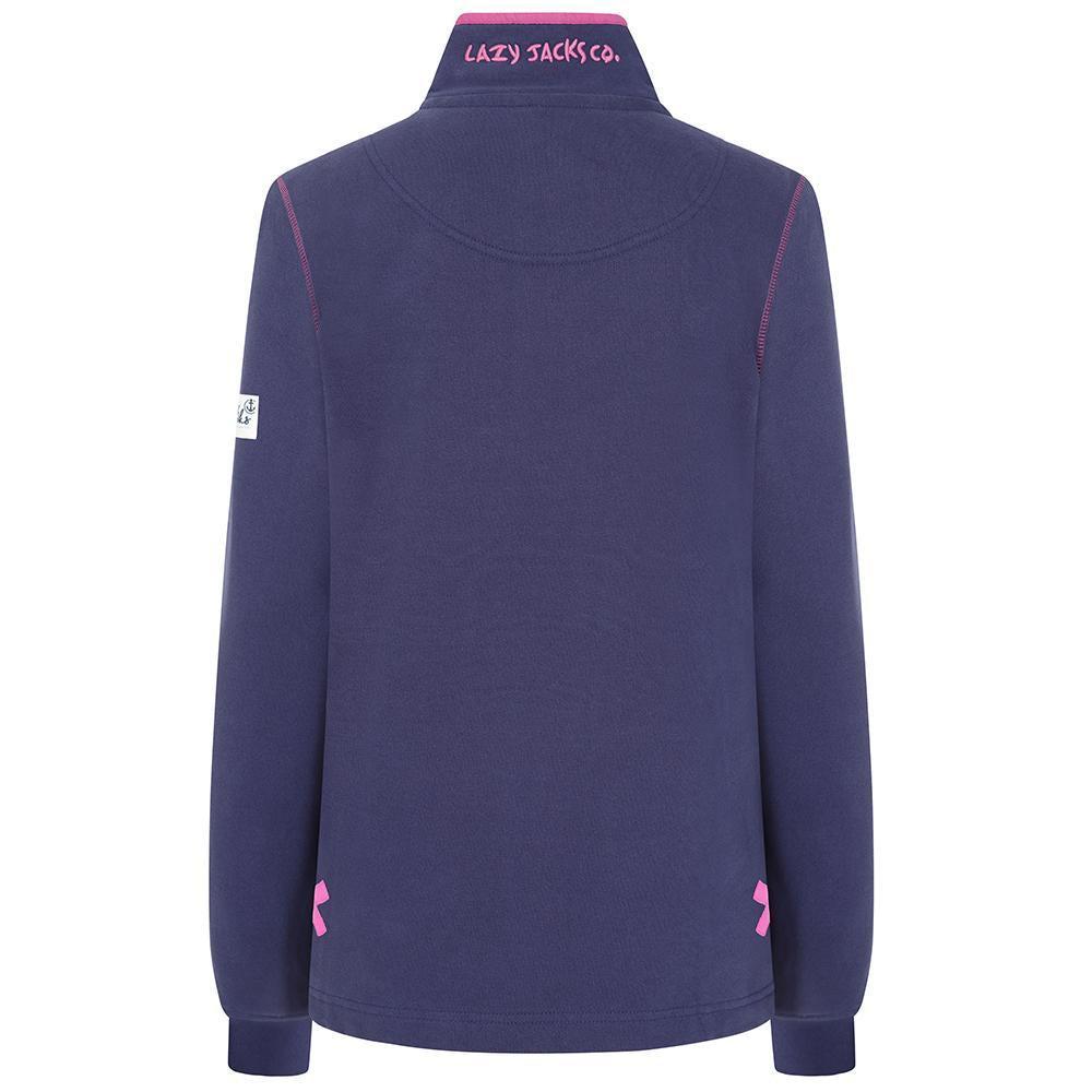 Lazy Jacks Womens/Ladies Button Neck Sweatshirt