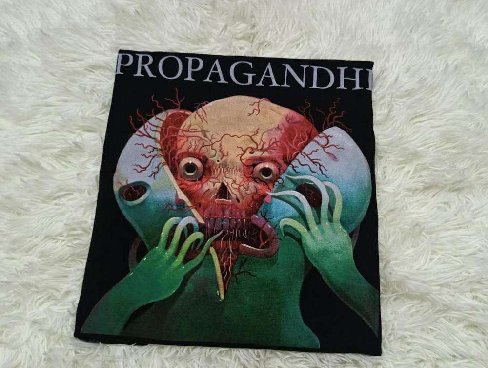New Popular Propagandhi Band Black T-Shirt Cotton Full Size Unisex T-Shirt S