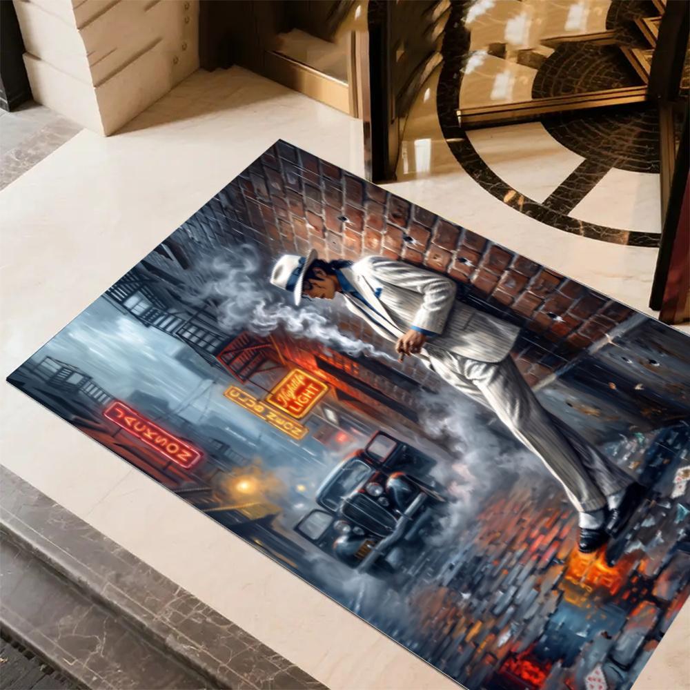 Michael Jackson Iconic Pose Floor Rug Office Rug Perfect For Kitchen Balcony Dining Room Playrooms Antislip Carpet Anime Office Decor