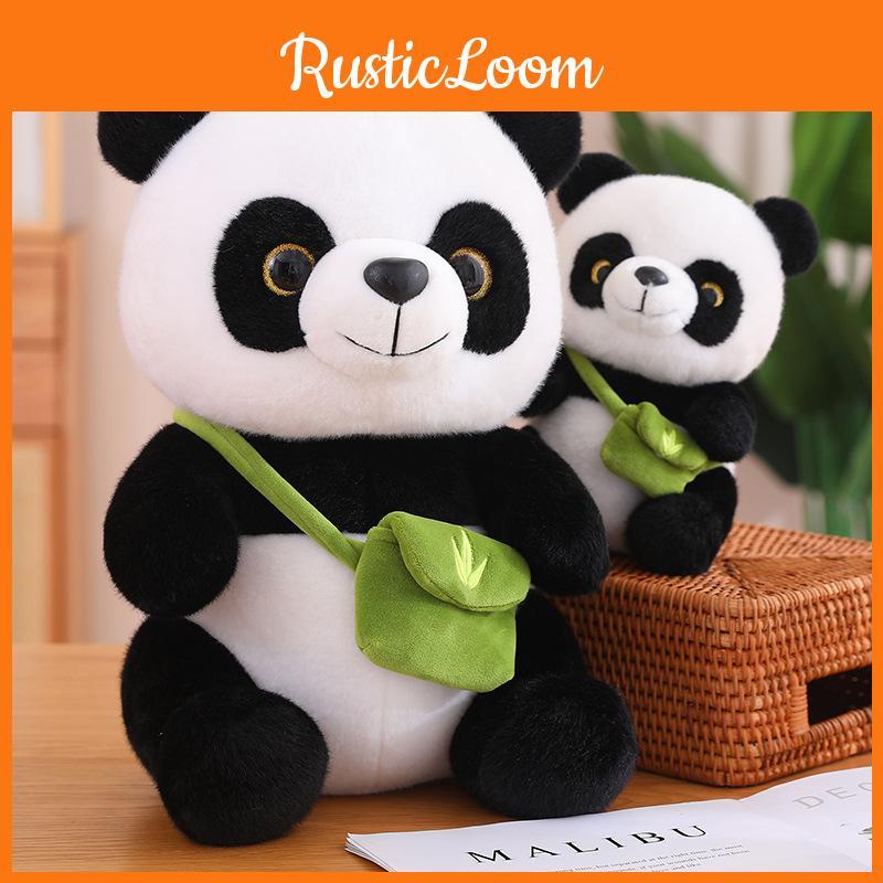 Big Cute Panda Plush Toy Realistic Design Souvenir Fiber Cotton Gift Stuffed