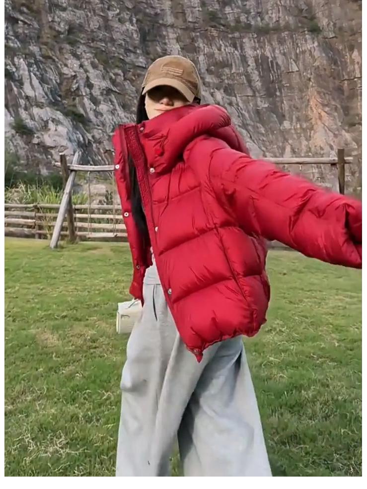 Women's 2025 New Style Short Winter Cotton-Padded Jacket: Stylish, Thickened, Petite Down Coat.