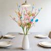 Simulated Rabbit Twig Ornament Artificial Easter Stem Bouquet Furnishing Decoration Decorative Picks Accessories