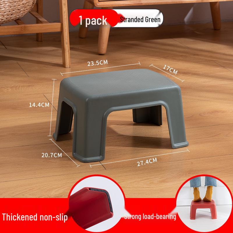 Plastic Stool for Kitchen, Living Room, Bathroom, or Kids' Room - Versatile and Sturdy for Household Use