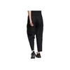 Adidas Solid Color Striped Elastic Sports Pants Women Bottoms Black HM2616