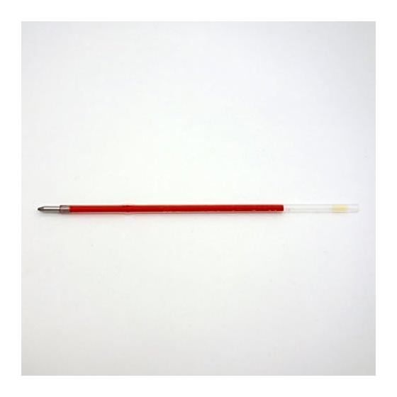 Mitsubishi Pencil Ballpoint Pen Refill, VERY楽ノック, 1.4mm, Red, SA14CN.15, Pack of 10, Oil-Based Ballpoint Refill with Dimples for Easy Grip and