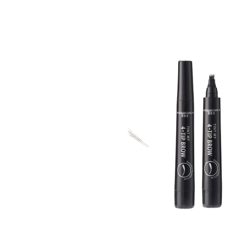 Four-pronged eyebrow pencil, beauty expert, quick-drying fountain pen, hairline, neutral pen. 2.5g