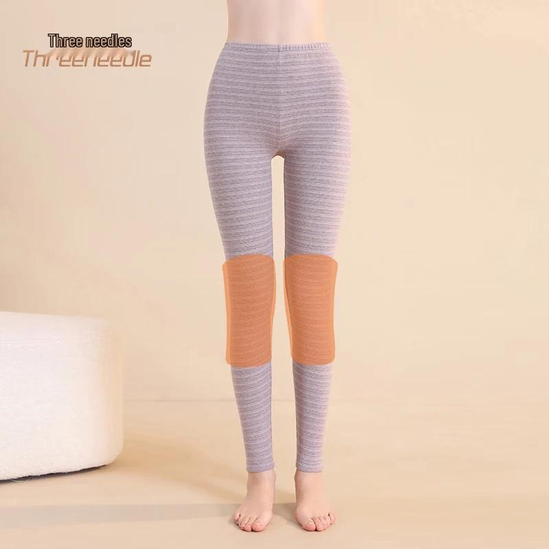 

Женские полосатые термобрюки из смесового хлопка M