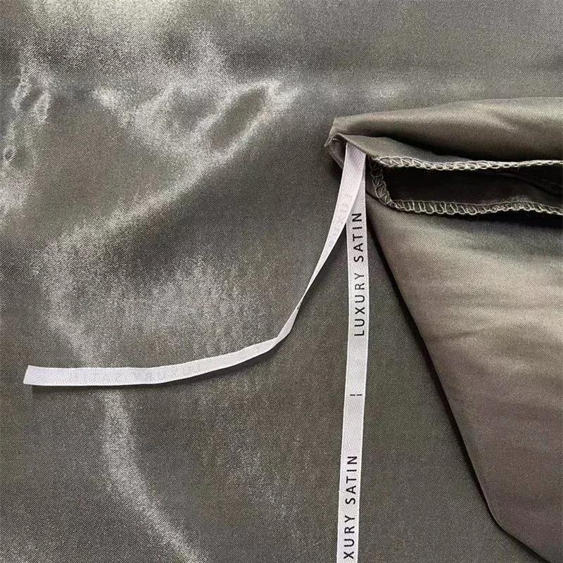 High-end Satin Queen Duvet Cover Set Comfortable Silky King Size Bedding Set Soft Skin-friendly Blanket Cover Sets Twin NO Sheet