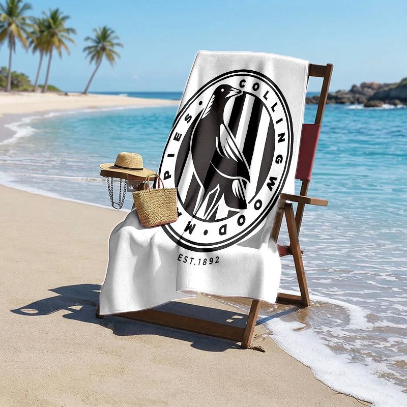 Collingwood madingas paplūdimio rankšluostis: Idealiai tinka vasaros nuotykiams Minkštas, sugeriantis ir greitai džiūstantis, tinkamas plaukioti ir maudytis