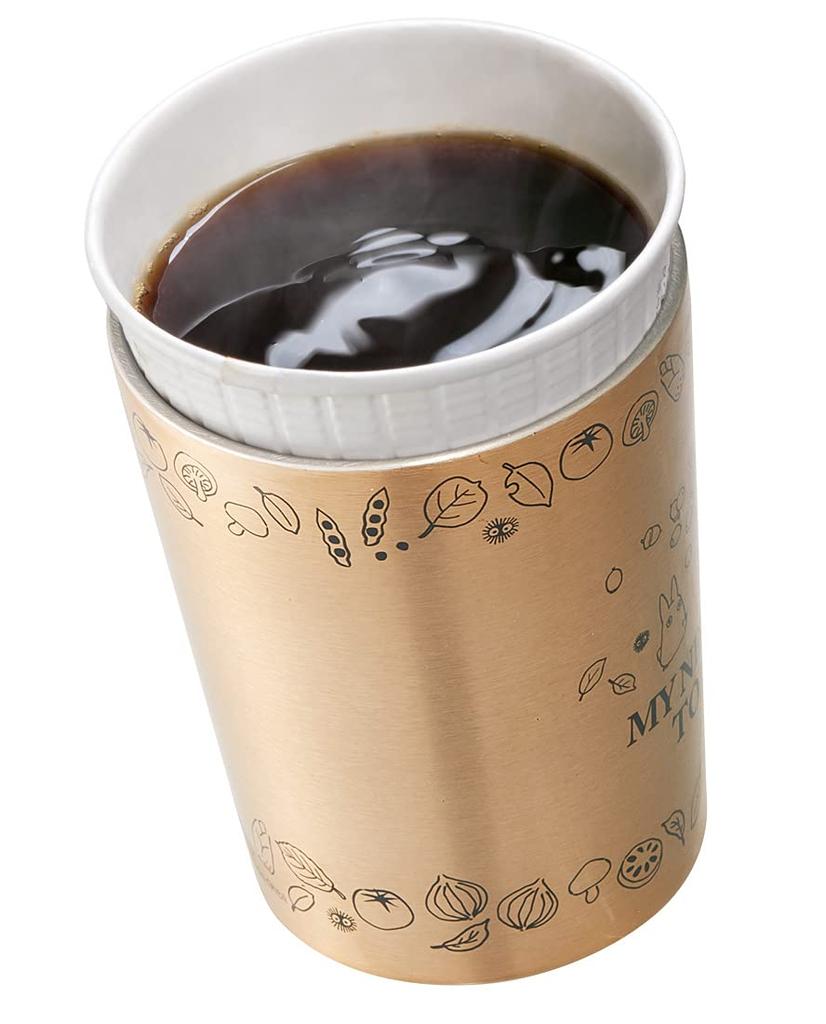 Skater Stainless Steel Tumbler with Insulated Coverings for Convenience Store Coffee, 240ml, Small Size, My Neighbor Totoro (Studio Ghibli) STCV1-A