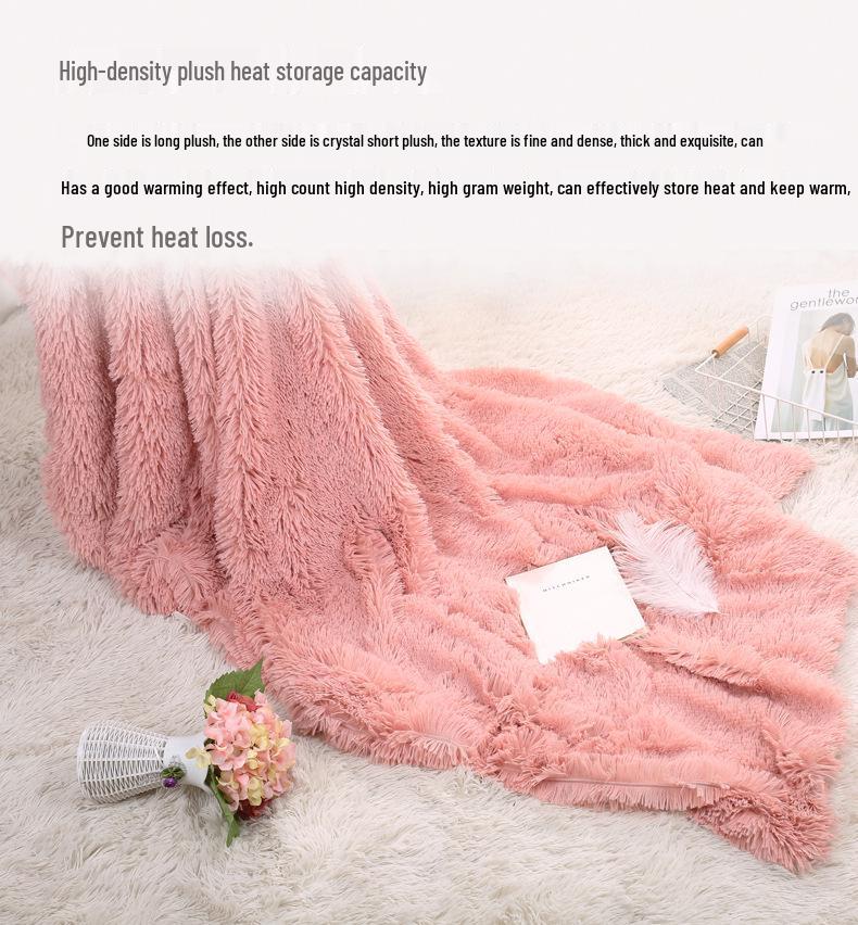 Manta Gruesa de Forro Polar Cuatro Estaciones: Manta Acogedora para el Hogar y el Sofá, Perfecta para Siestas y Bodas