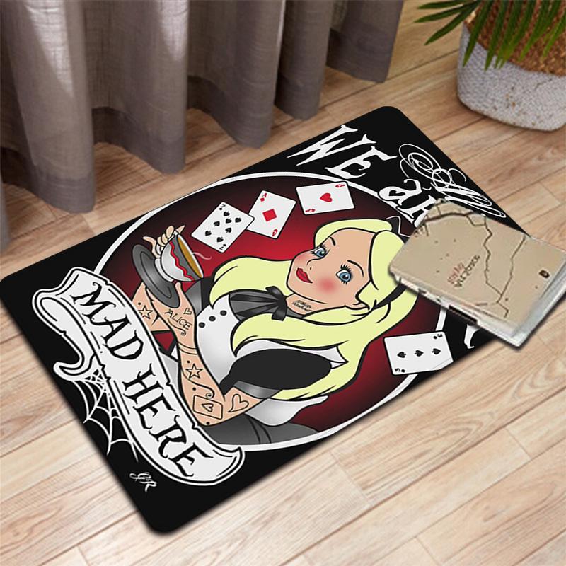 Dark Alice Rug Floor Mat for Living Room or Bedroom Soft and Comfortable Carpet a Gift for Birthday and Holiday.SFF0917218