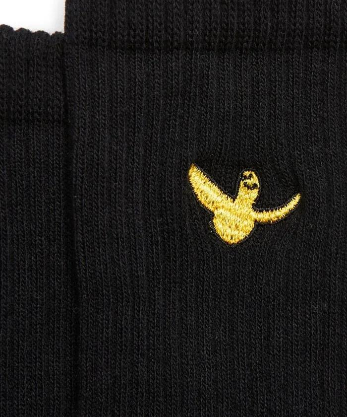 Angel Wappen Middle Socks 3-Pack - Black