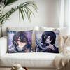 Anime Demon Slayer Obanai Iguro Kissenbezug Mode Quadratischer Kissenbezug Schlafzimmer Sofa Raum Ins Dekoration Freizeit