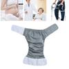 Adult Cloth Diaper Nappy Reusable Washable Breathable Waterproof for Teen The Disabled Gray