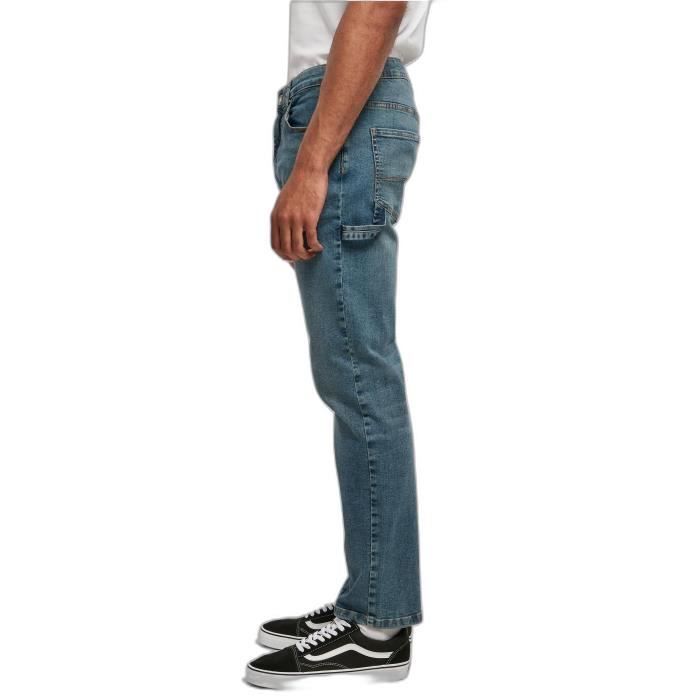 Jeans Urban Classics Carpenter Back - Sand Destroyed Washed - 32