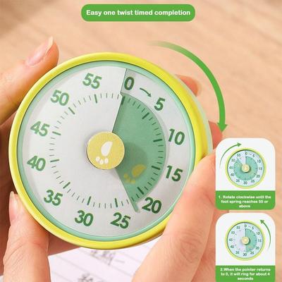 New Magnetic Visual Timer Silent Kids Time Management Tools 60 Minute Countdown Timer No Battery Required Desk Timer Student