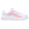 Li Ning Synthetic Leather Low Top Slip Resistant Abrasion Resistant Skateboard Shoes Women's White Pink AGCR470-4