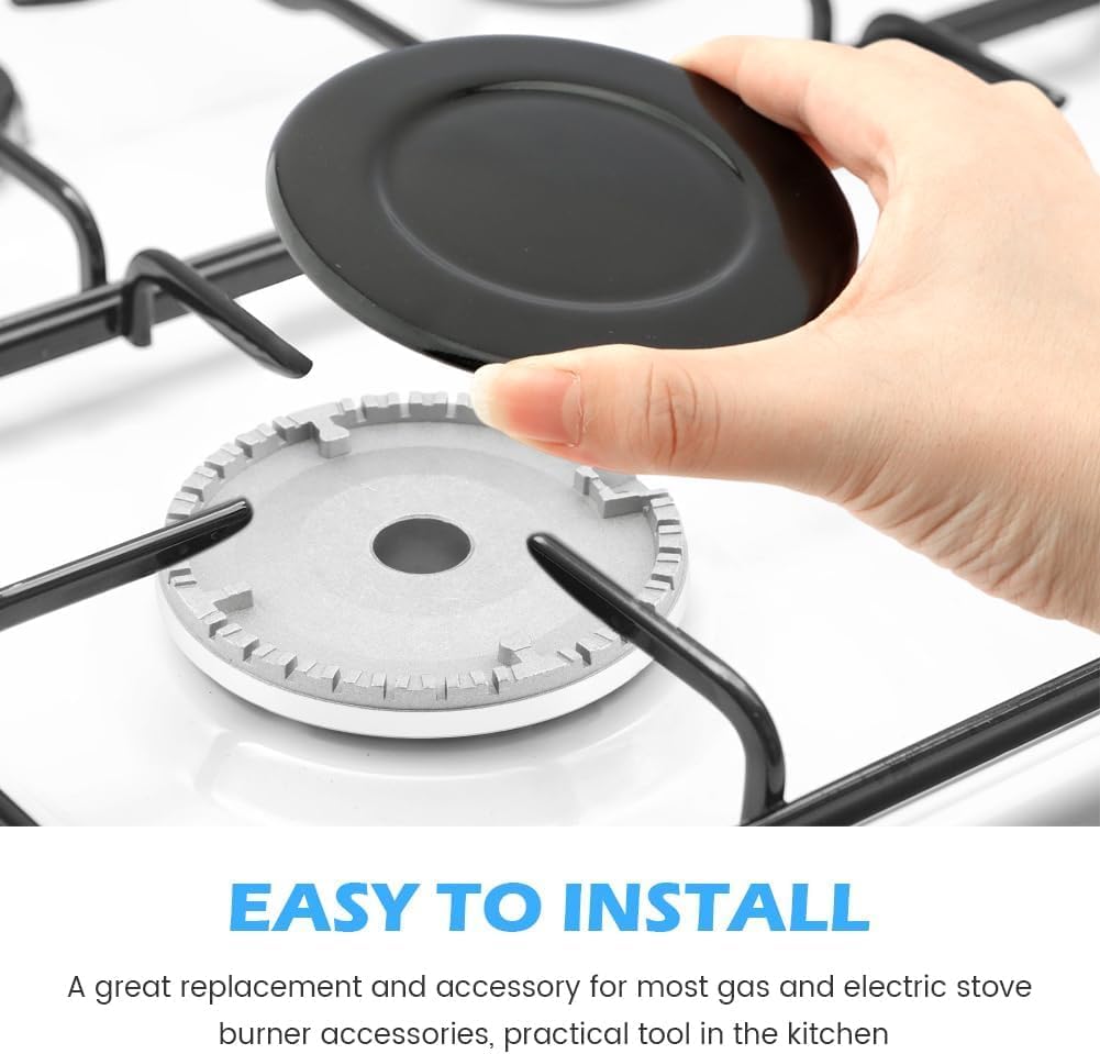 Universal Cooker Hat Set, Oven Gas Stovetop Flame Cap Set Cover, Fits Most Stove Knobs, Cover Kit, Quality Metal Stove Knobs 4pc