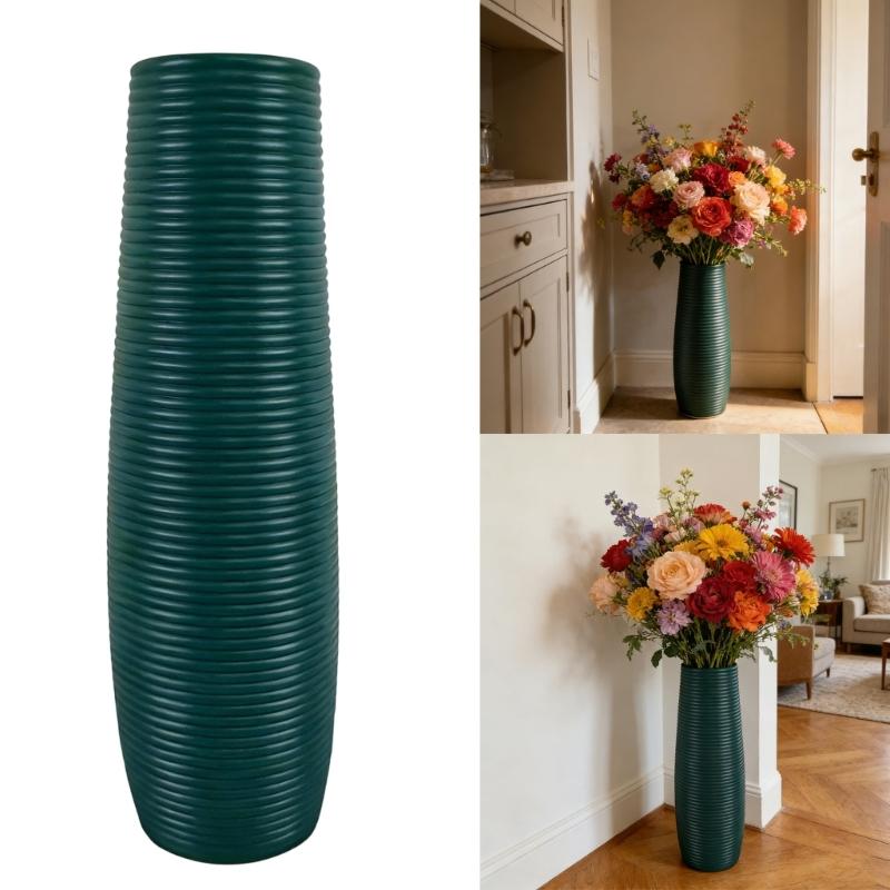 Europäische Stile Imitationen Keramik Kunststoff Blumenvase Unzerbrechlich für Elegante Heimdekoration Sicher für Familie und Haustiere