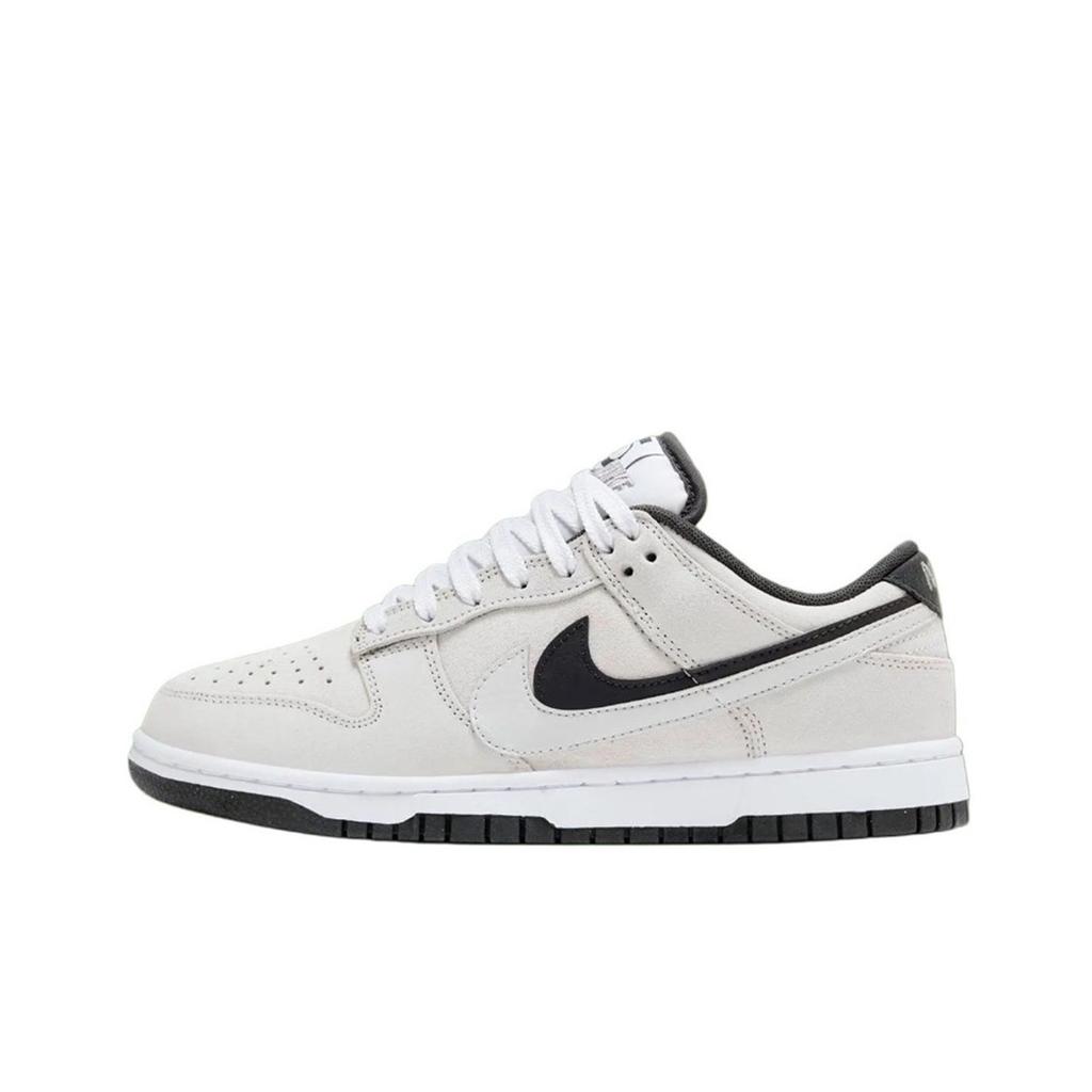 Nike Dunk Slip Resistant Abrasion Resistant Low Top Skateboard Shoes Unisex Light Gray HV1800-101(Team-)-Random Packaging Bags
