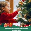 4PCS Durable Acrylic Christmas Hanging Decorations 2D Flat Design Christmas Tree Ornament for Indoor Decoration