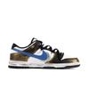 Nike Dunk Slip Resistant Abrasion Resistant Low top Skateboard Shoes Unisex Black Gold DD1391-100(Team186-)