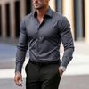 Professional Slim Fit Plus Size Workwear: Long Sleeve White & Short Sleeve Black Shirts