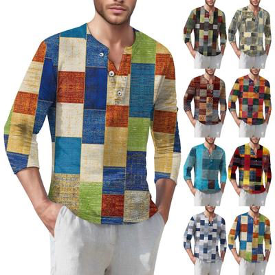 Men'S T-Shirt Street Casual Fashion Long Sleeved Top