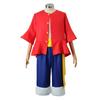 Anime Monkey D Luffy Cosplay Costume For Men New World Clothes Luffy Straw Halloween Party Uniform Outfits Top+Pants+Waistband
