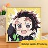 Kit Pittura ad Olio Digitale Anime Demon Slayer Fai da Te per Bambini