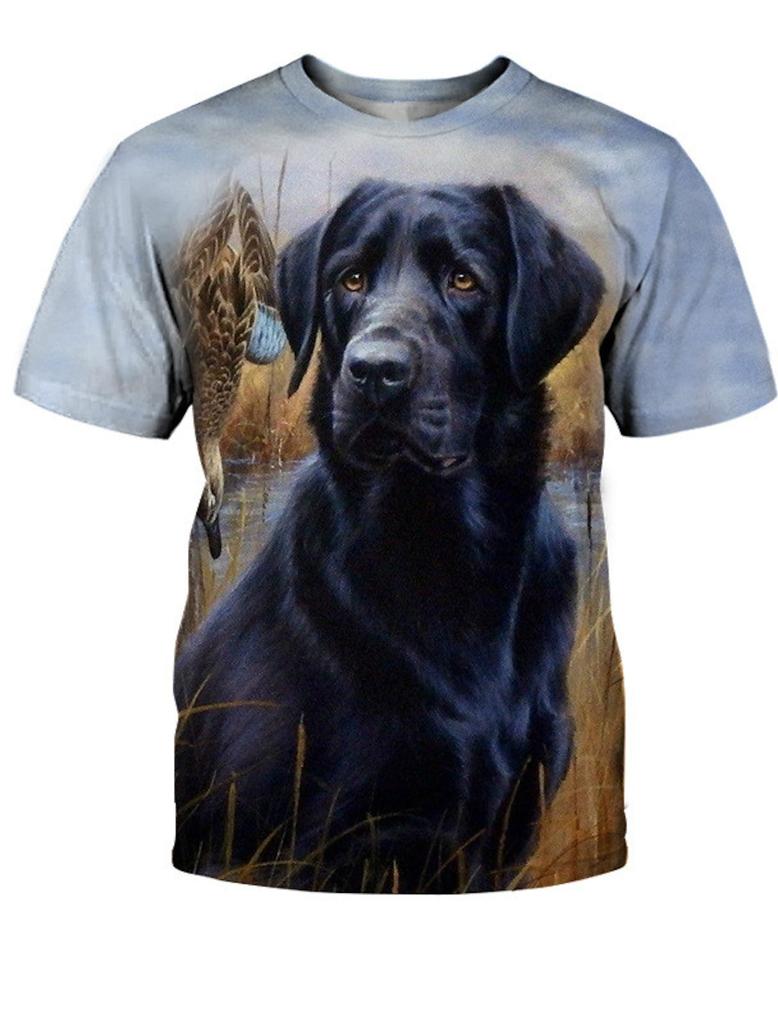 Animal Dog Golden Retriever 3D Print O-Neck T-shirts Vintage Short Sleeve Fashion Streetwear Harajuku T-shirts