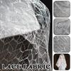 50cm Leaf Pattern Texture Mesh Fabric Irregular Hollow Texture Cloth Handmade DIY Wedding Dress Background Decor Sewing Material