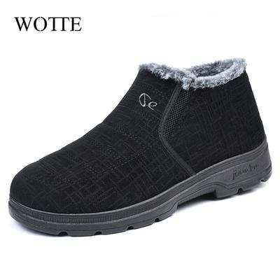 Neue Winter Herrenstiefel mit Fell Herren Schneestiefel Paar Warmhalten Winterschuhe Bequeme Botas Hombre Outdoor Herren Sneaker