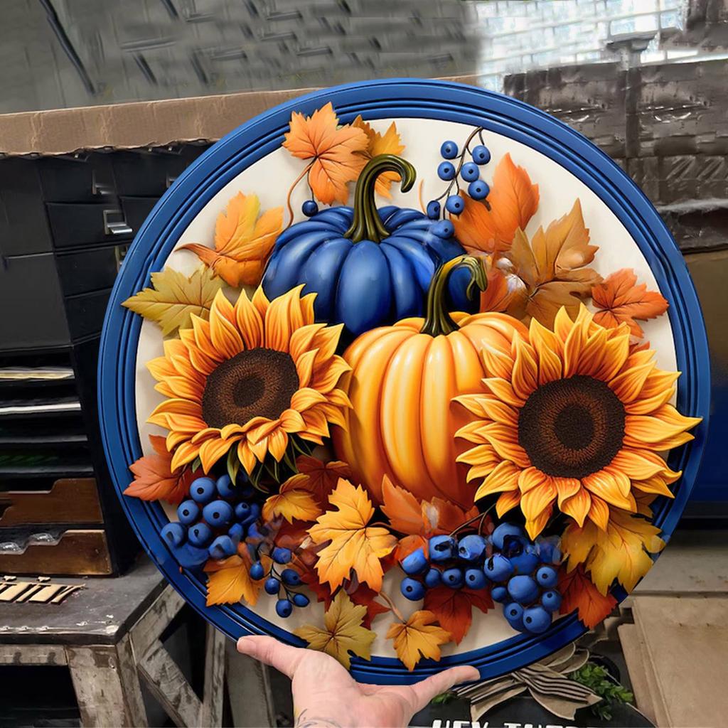 Autumn Decorative Doorplate, Wooden Hanging Doorplate, Suitable For Home Front Door Wall Decoration