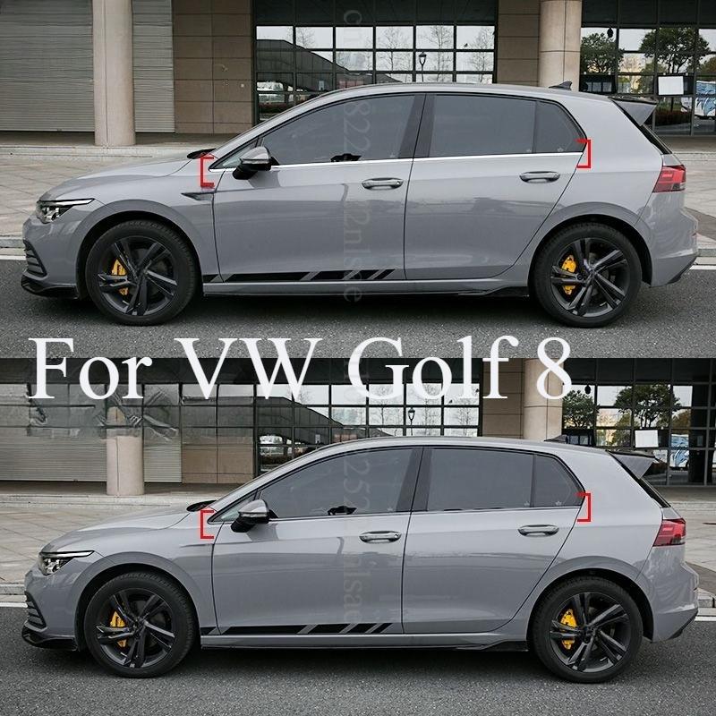For VW Golf 8 Window Trim Chrome Exterior Accessories Styling Decoration Strip Anti-scratch Protection  Side Door Garnish