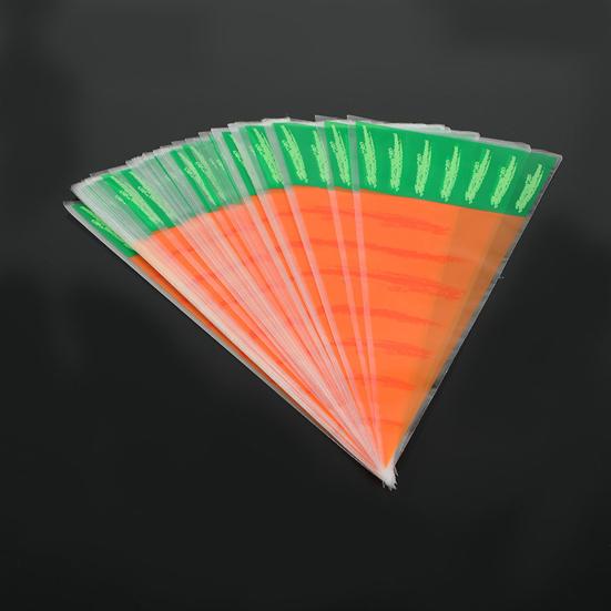 20/50/100Pcs Candy Bags Moisture-proof Cartoon Shape Plastic Cute Carrot Design Snack Popcorn Packing Bags for Bakery