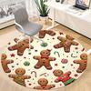 1pc Gingerbread Man Cookies Chair Carpet for Office, Non-slip, Soft and Durable Office Rug, Perfect for Office yy251227118