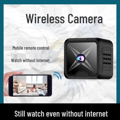 Compact Wireless Home Surveillance Camera with Mobile Connectivity and High-Definition Viewing, No Monitor or Plug-In Required