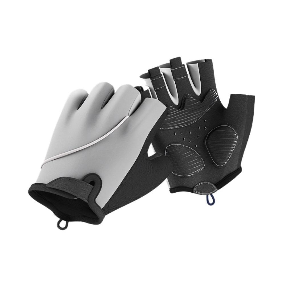 High Quality Breathable Cycling Gloves Non-slip Cushioning Gym Gloves Thickening Training Gloves Unisex Cycling Gym Training M серый