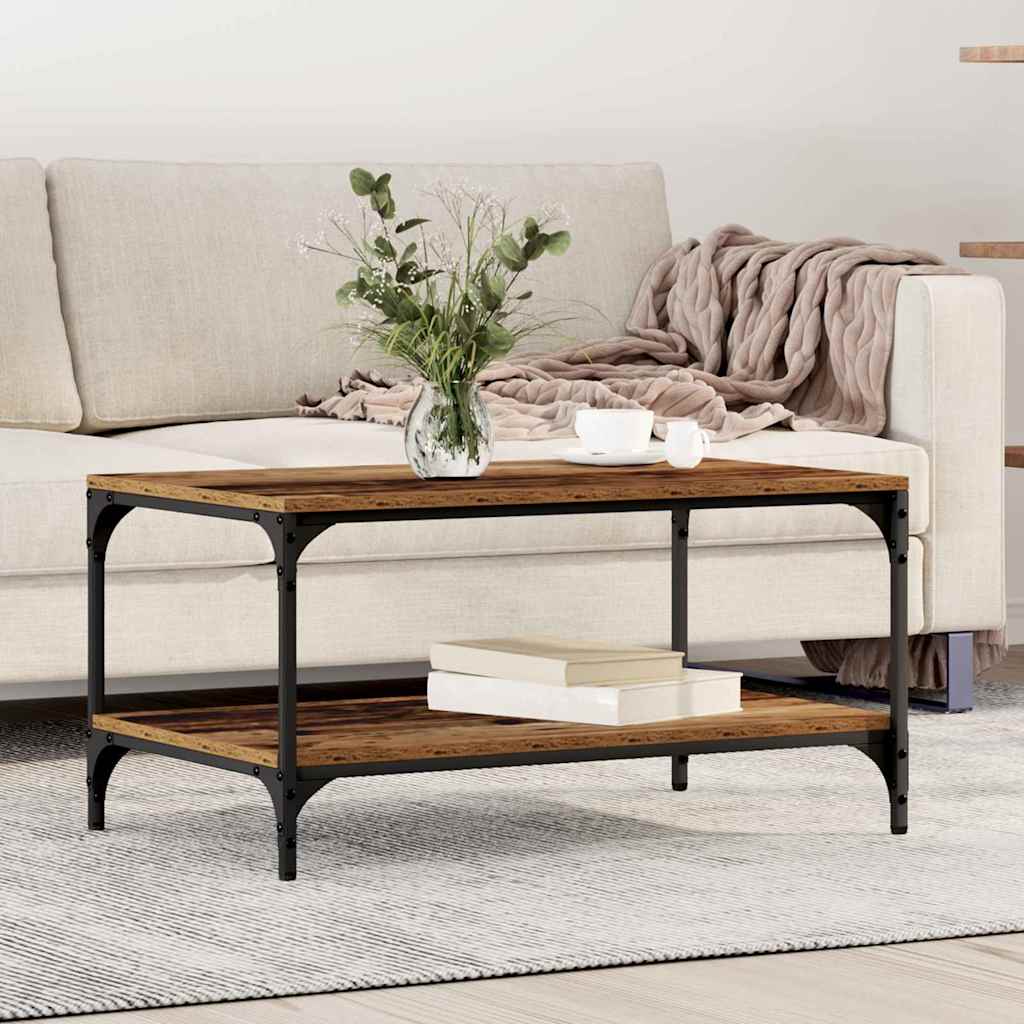 Coffee Table Reclaimed Wood Look 80 x 50 x 40 cm Engineered Wood