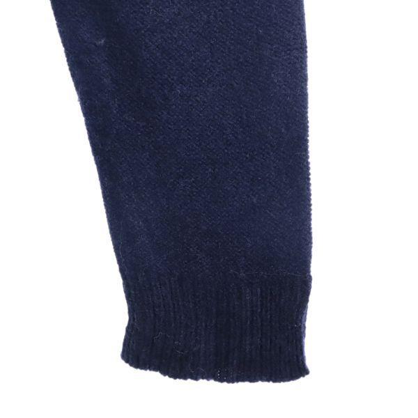 Mizuiro Ind Wool Draped Neck Jacket Navy System Women Used