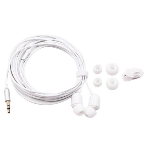 3-Meter 3,5-mm-Stecker In-Ear-Kabelkopfhörer Broadcast-Live-Headset mit/ohne Mikrofon