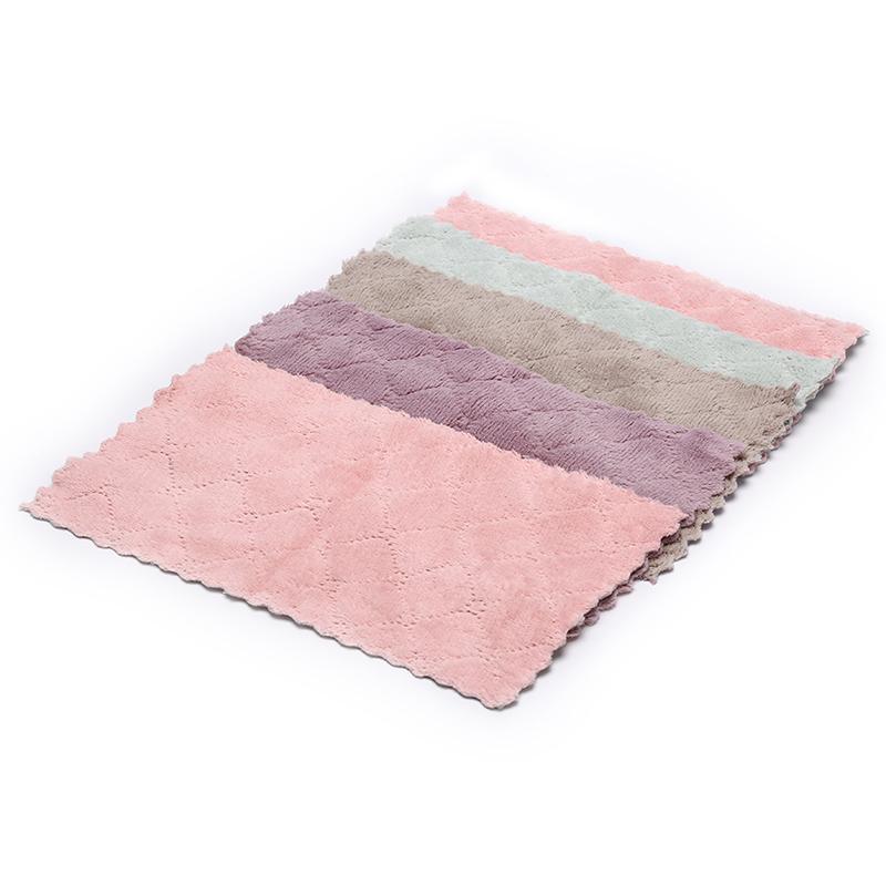 1Pc Super Absorbent Microfiber Kitchen Dish Cloth Household Cleaning Towel