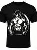 New Muscular Unisex Printed Sport Short Sleeve Breathable Gym Fitness Tshirt Outdoor Sports Tops Fashion Unisexs Clothes