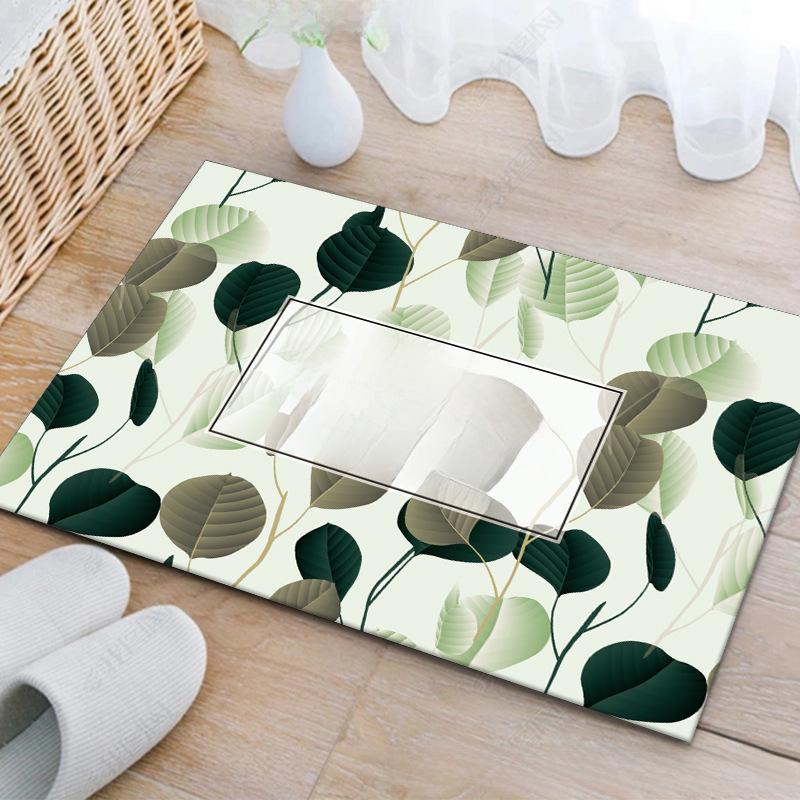 Anti-Slip Bathroom Toilet Floor Mat - Absorbent Foot Mat and Door Carpet