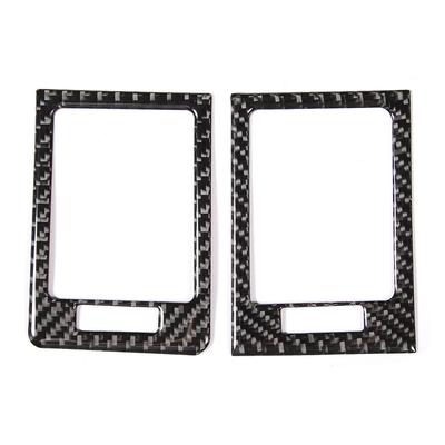 2 Pcs Control Panel Vent Trim Soft Carbon Fiber Air Outlet Cover Fit for Mercedes W204 05 12