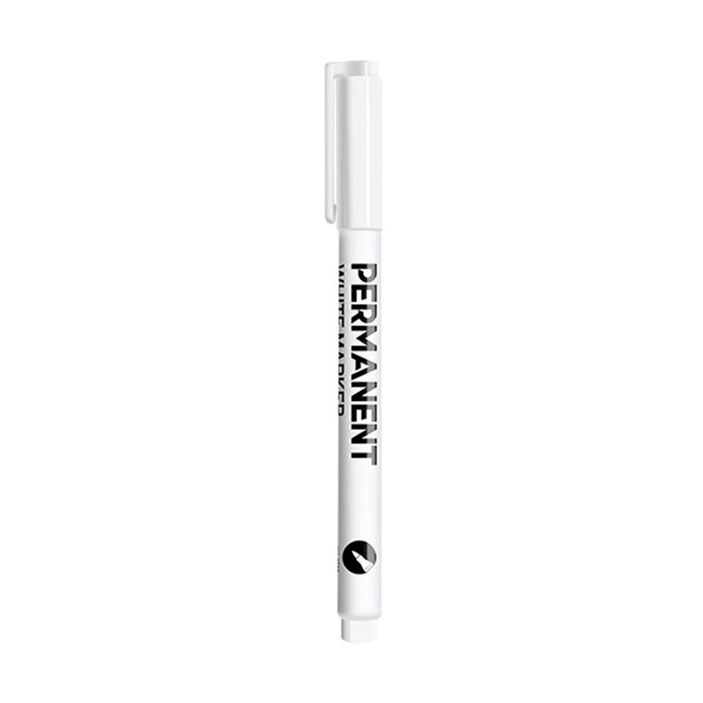 1/12Pcs White Permanent Marker Pen White Paint Pen For Painting On Wood Ceramic Glass Metal Canvas Leather Rock Stone